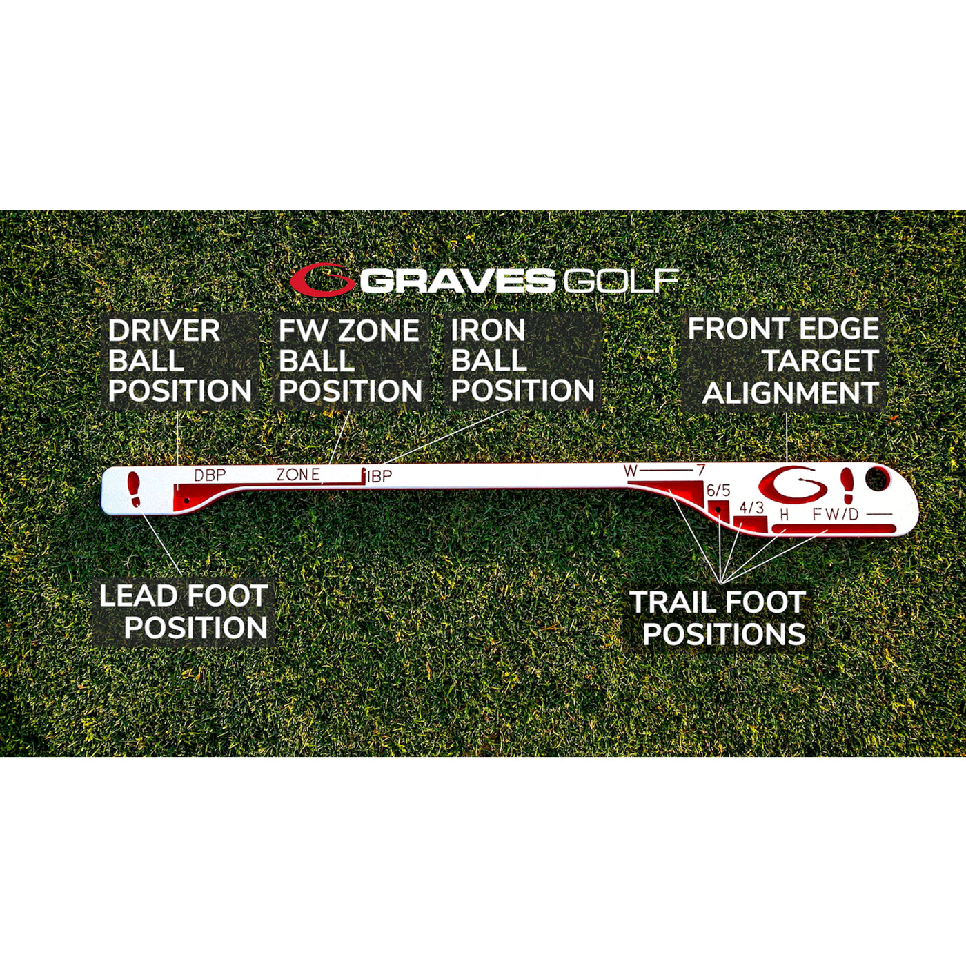 Alignment & Ball Position Trainer — Graves Golf